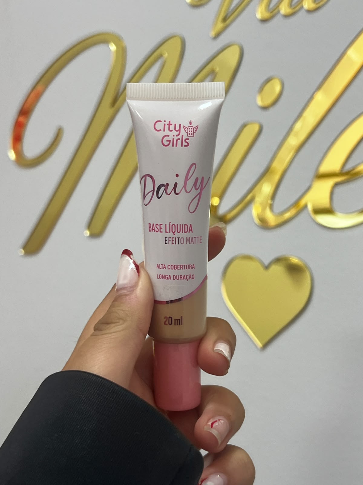Base líquida efeito matte daily cor 08 - City girls