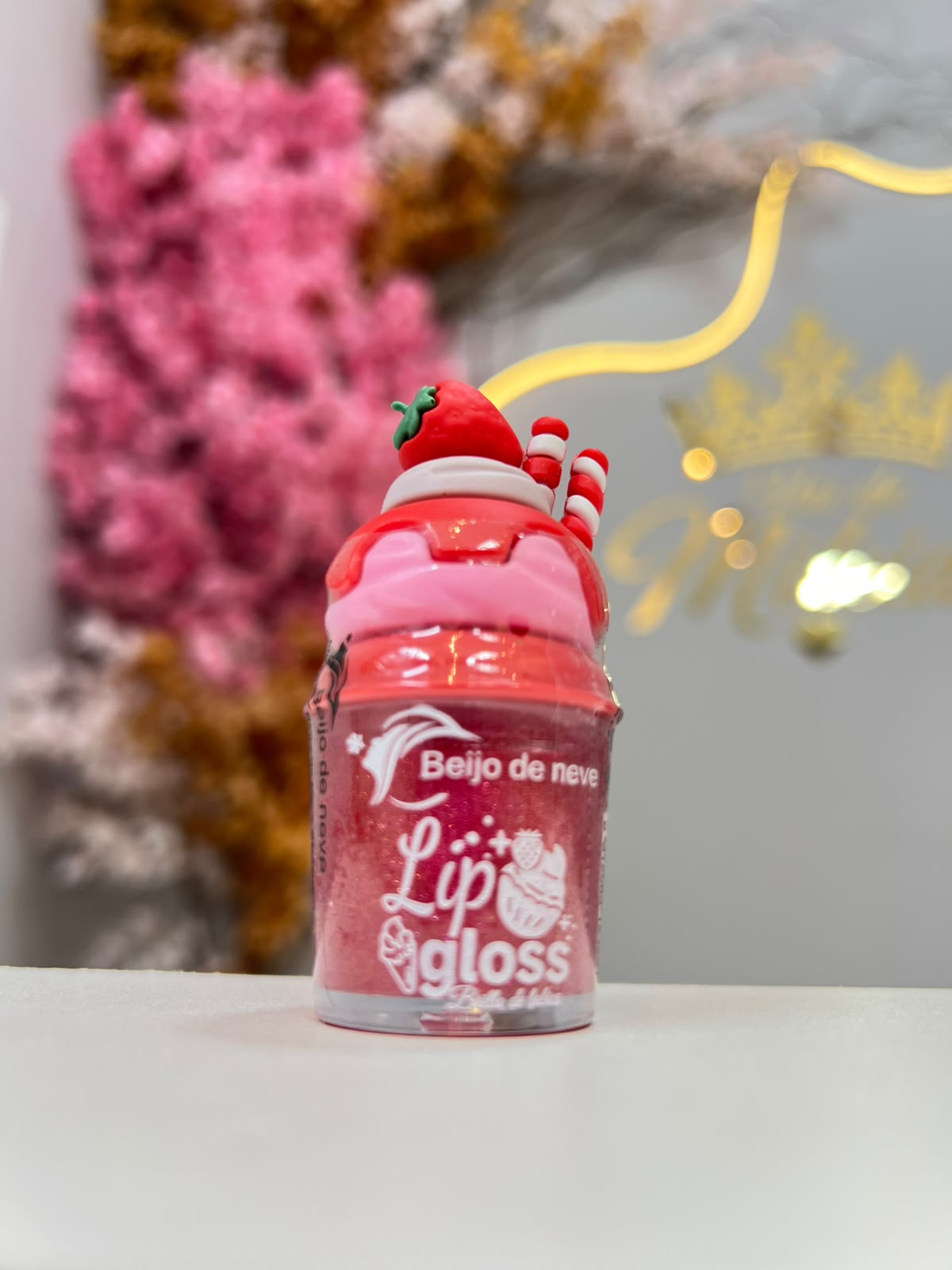 Lip gloss sobremesa brilho de lábios - Beijo de neve
