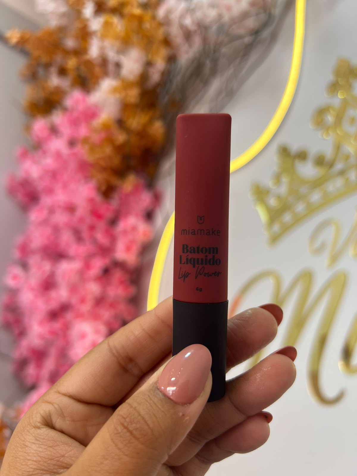 Batom líquido matte lip power - Mia make