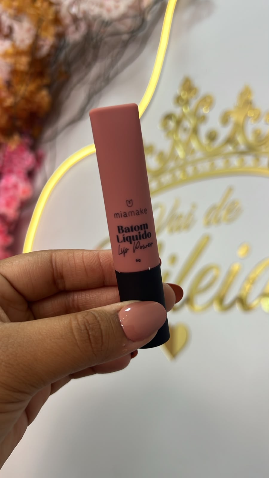 Batom líquido matte lip power - Mia make