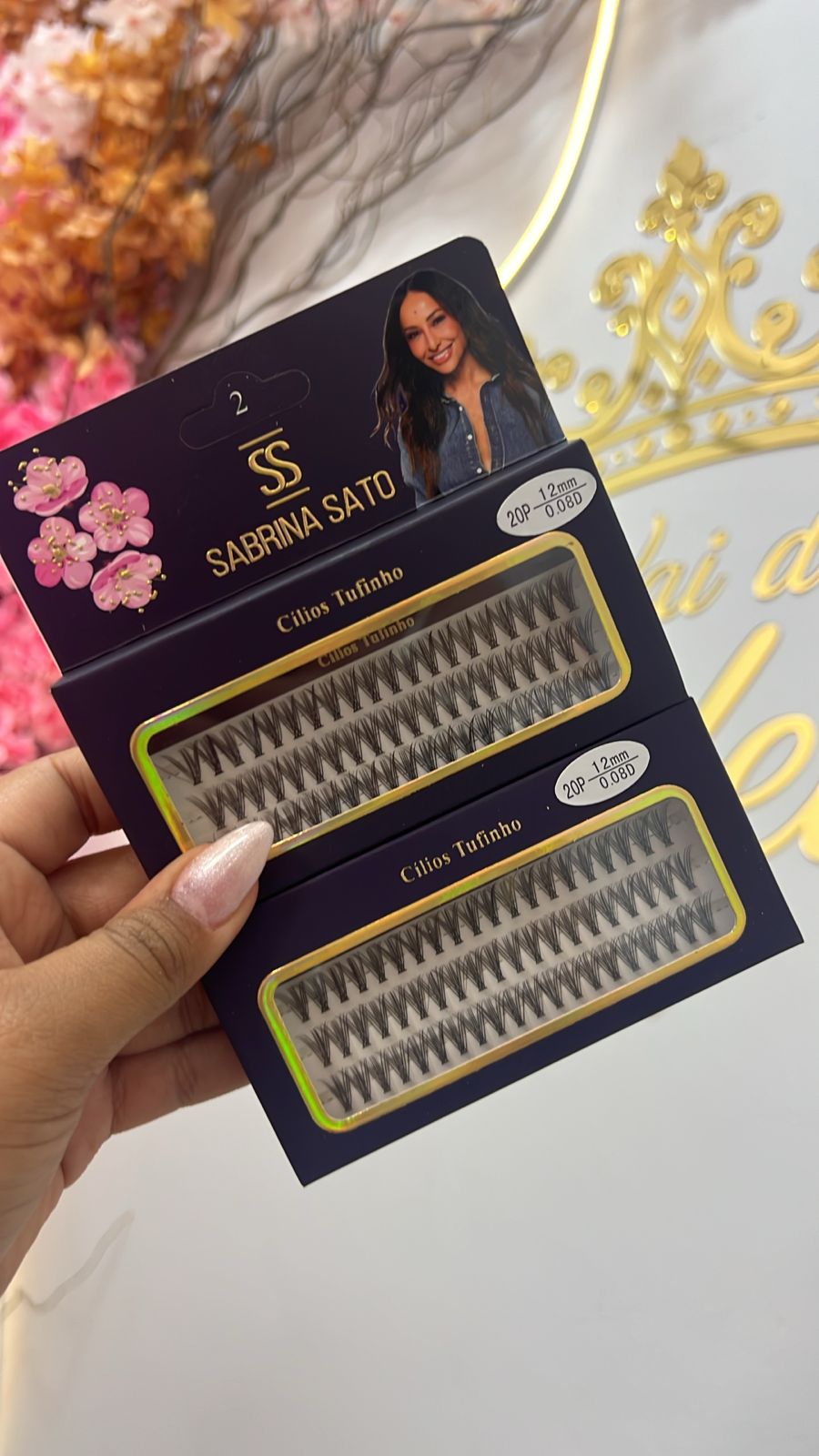 Cílios tufinho 8D 20p - Sabrina sato